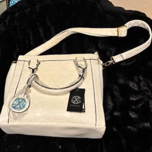 Christian LaCroix Faubourg Sain Honore Tote w/tags White - Picture 2 of 6